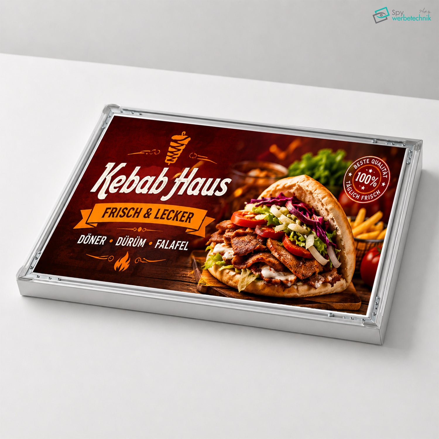 LED Leuchtkasten mit Plexiglasfront | 80 mm – Detailansicht 8