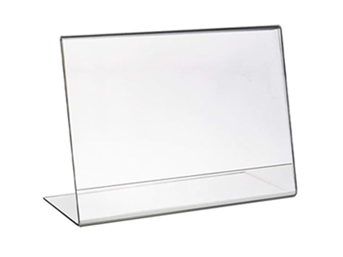 A4 Menühalter aus Acryl (Querformat) – L-Form, 3er-Set - Spy Werbetechnik