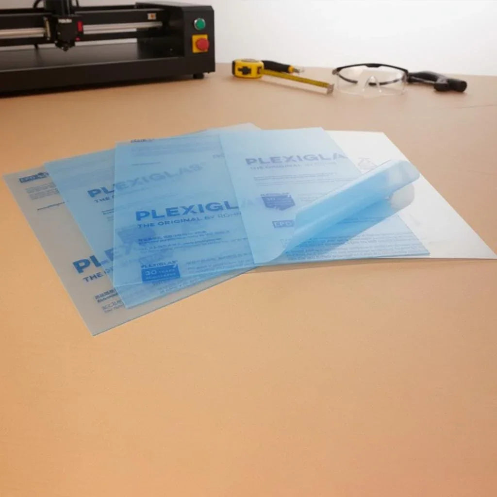 Transparente Acrylglasplatte PLEXIGLAS® | 3mm, 5mm, 8mm, 10mm | Benutzerdefinierte Zuschnittgrößen für Heimwerker, Handwerk & Heimprojekte, Lasergeschnitten - Spy Werbetechnik