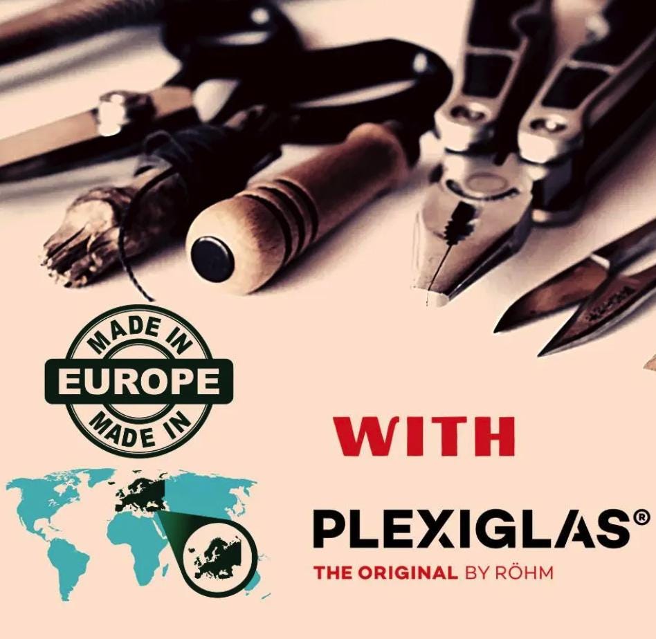 Set mit 3 Acryl Podesten – Plexiglas U-Aufsteller, Transparent & Stabil, Präsentationsständer für Produkte, Deko - Schaufenster - Spy Werbetechnik