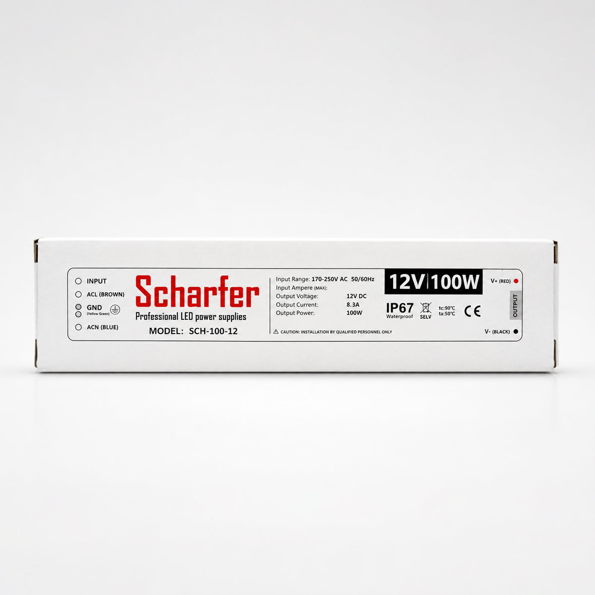 LED-Netzteil 12 V 100 W IP67 | SCH-100-12 – Detailansicht 3
