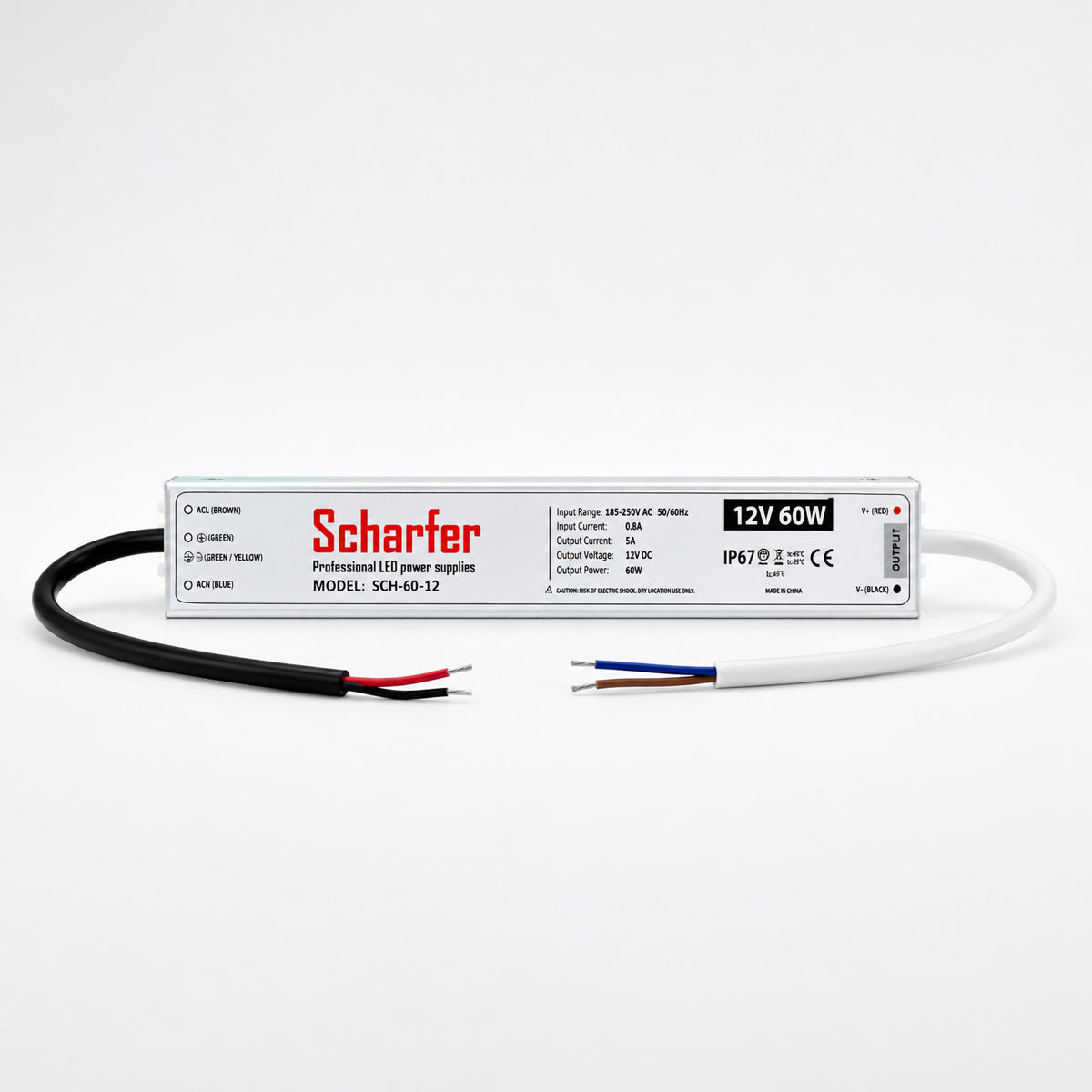LED-Netzteil 12 V 60 W IP67 | SCH-60-12 – Produktansicht