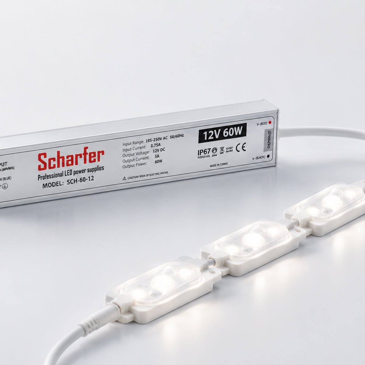 LED-Netzteil 12 V 60 W IP67 | SCH-60-12 – Detailansicht 3