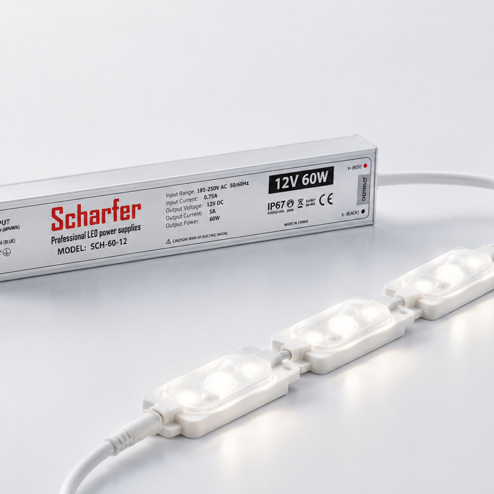 LED-Netzteil 12 V 60 W IP67 | SCH-60-12 – Detailansicht 3
