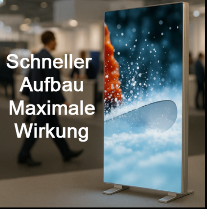 Transportable LED Messewand 1 x 2,5 m - Spy Werbetechnik