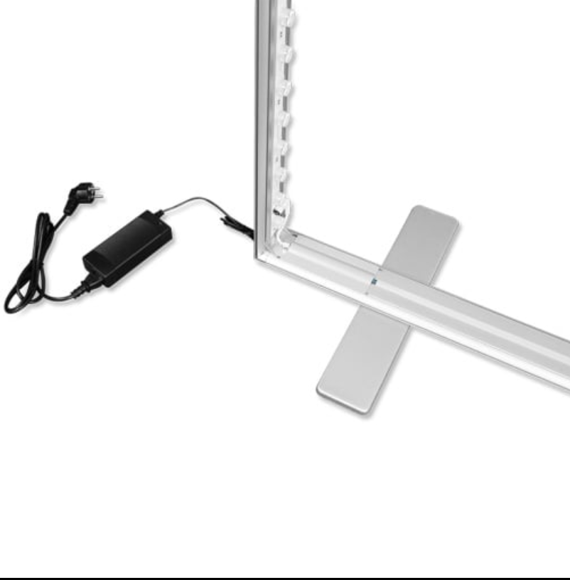 transportable led messewand 1 x 2 5 m