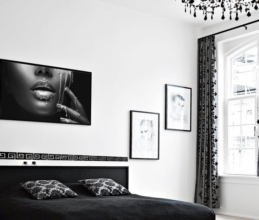 set 5 deko wandplatten aus schwarzem plexiglas 3 mm 20 8 cm