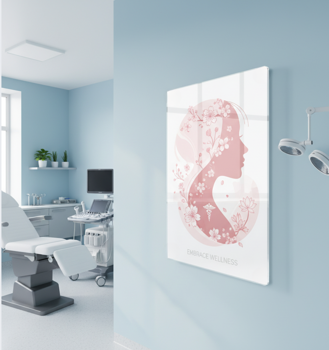 Acryl Wandbilder für Kliniken & Praxen – Hygienisch, Modern & Personalisiert - Spy Werbetechnik