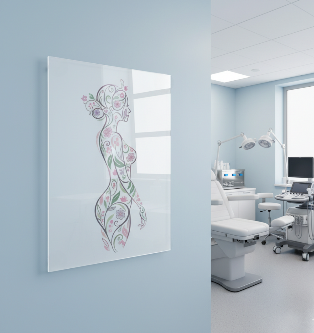 Acryl Wandbilder für Kliniken & Praxen – Hygienisch, Modern & Personalisiert - Spy Werbetechnik