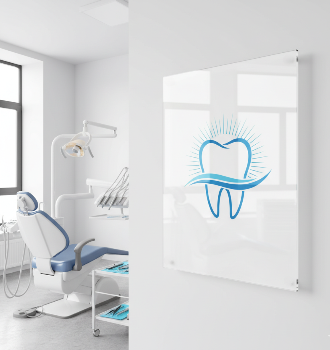 Acryl Wandbilder für Kliniken & Praxen – Hygienisch, Modern & Personalisiert - Spy Werbetechnik
