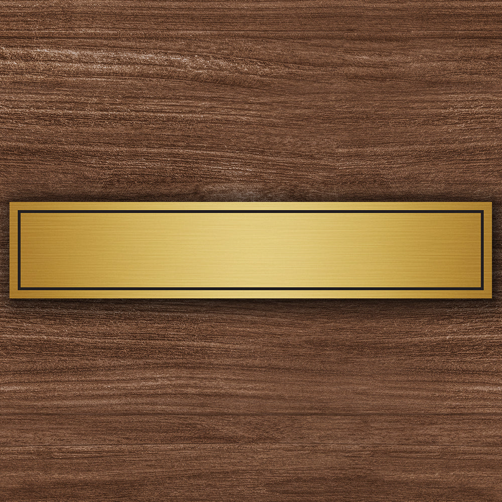 gravierte namens funktionsschilder pvc gold silber