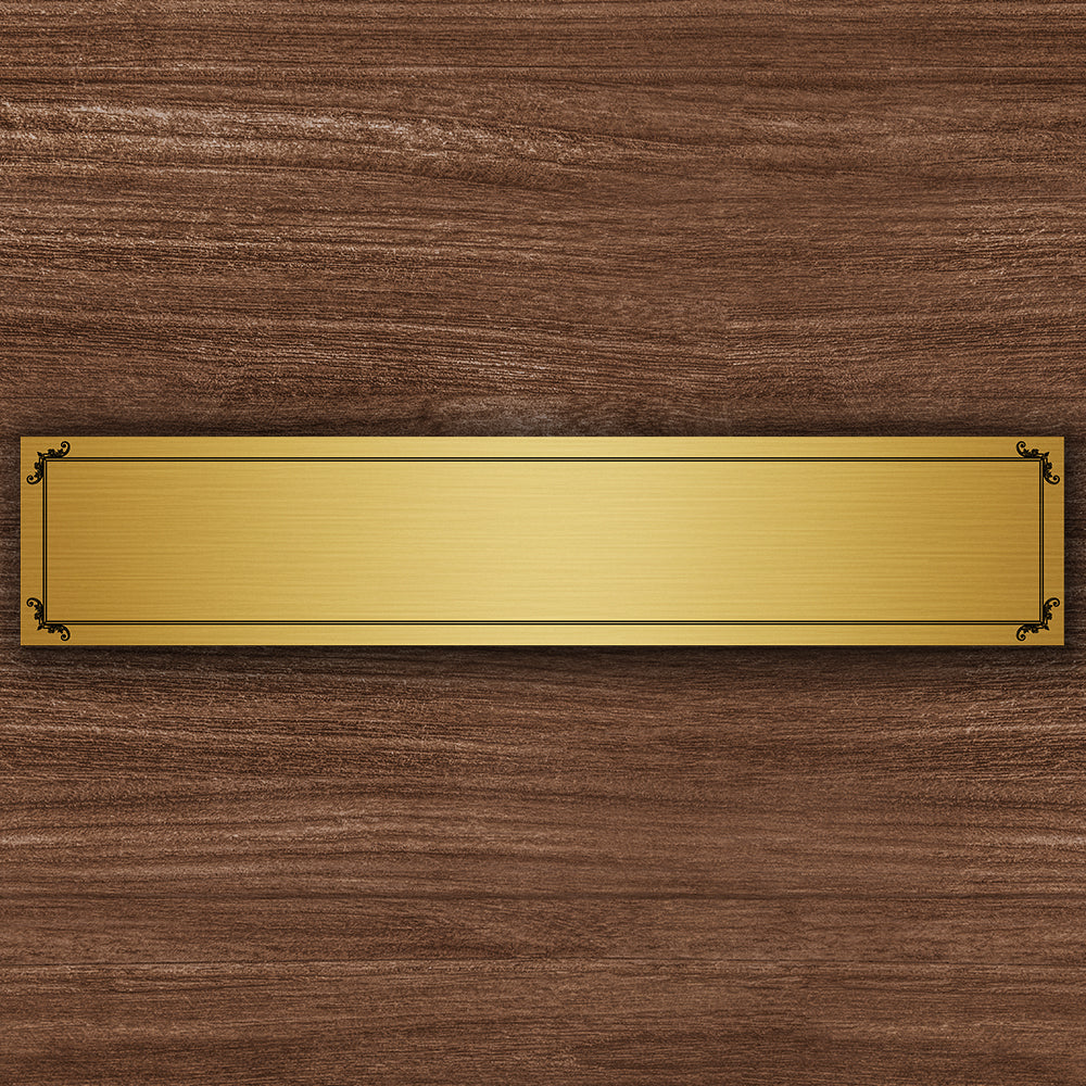 gravierte namens funktionsschilder pvc gold silber