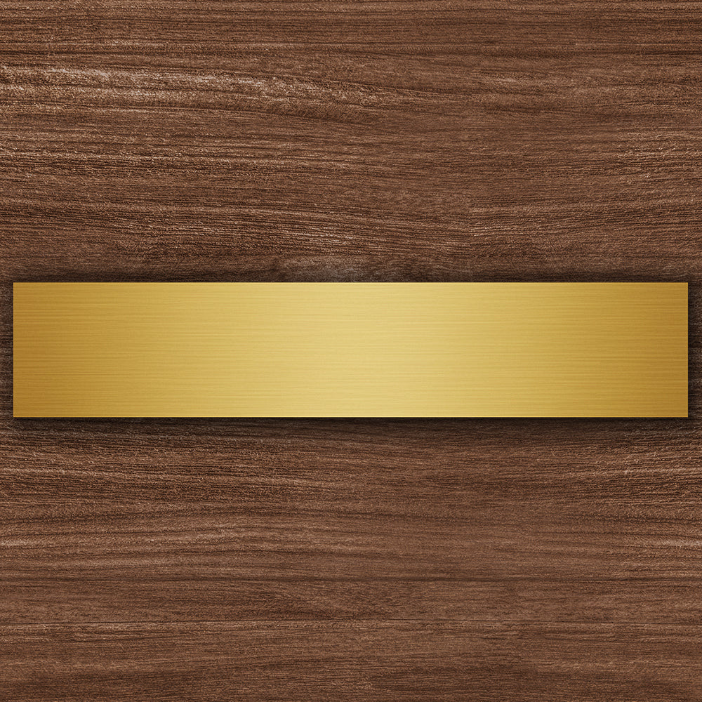 Gravierte Namens- & Funktionsschilder – PVC in Gold/Silber - Spy Werbetechnik