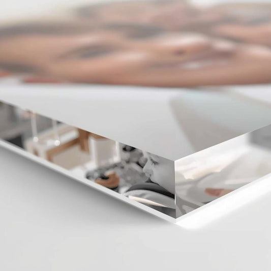 Acryl Wandbild Nahaufnahme – transparente Kanten und hochwertiger Fotodruck auf Plexiglas
