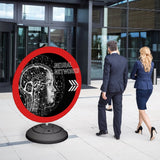 Aufblasbares Totem „Wheel-System“ – leichtes, modulares, feuerfestes Werbetotem, Gesamtansicht