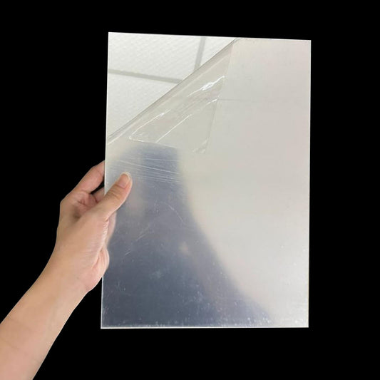Silber Acryl Spiegelplatte 3mm PMMA – Zuschnitt für Deko, Basteln und Lasergravur