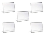 A6 Menühalter aus Acryl (Querformat) – L-Form, 5er-Set - Spy Werbetechnik