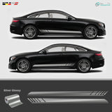 Racing Auto Seitenstreifen Aufkleber | 2er-Set – Detailansicht 2