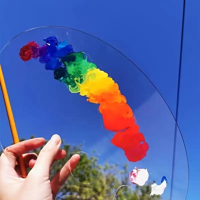 Acryl-Farbmischpalette 40×30 cm – Robuste Malpalette aus Plexiglas® für Künstler - Spy Werbetechnik