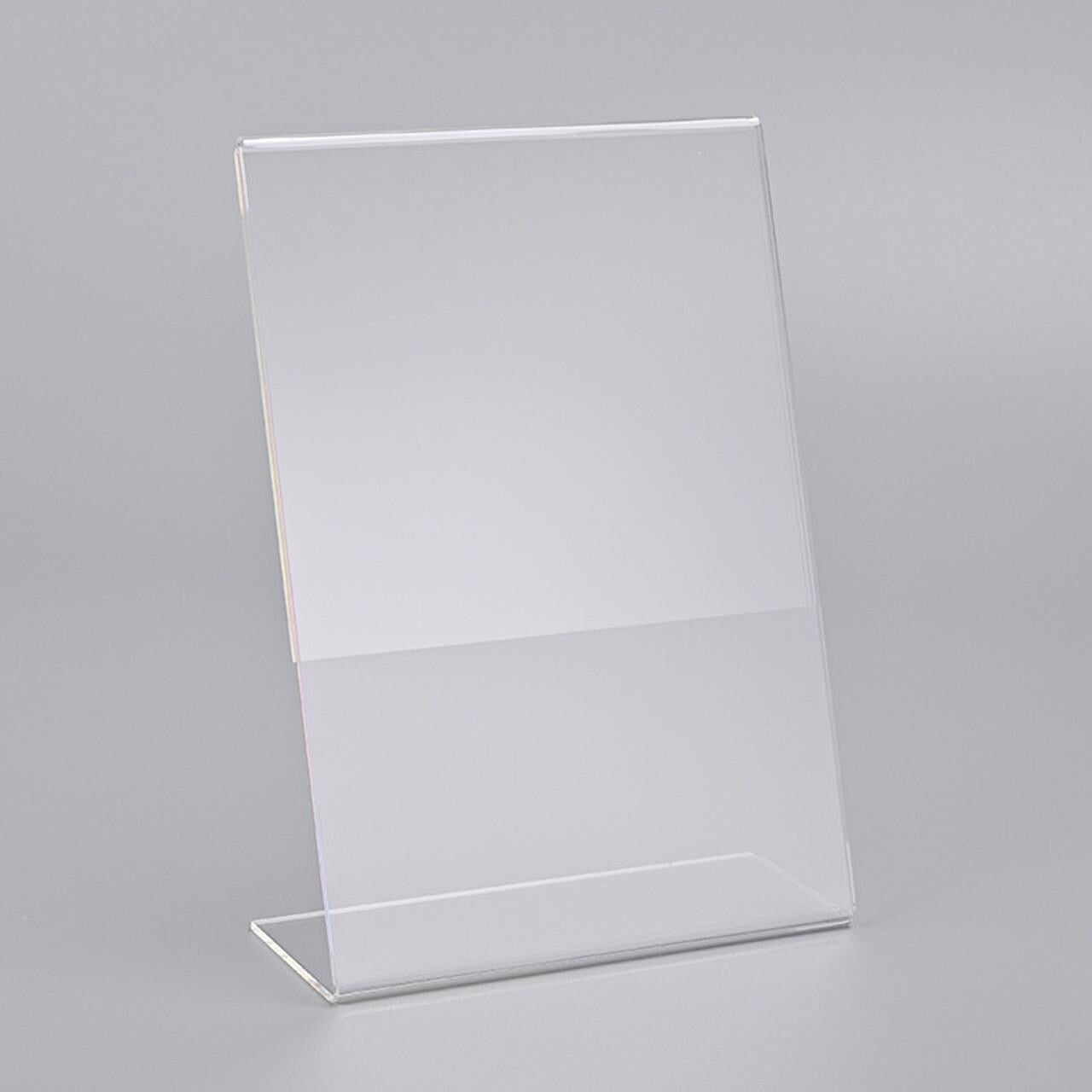 A4 Menühalter aus Acryl (Hochformat) – L-Form, 3er-Set - Spy Werbetechnik