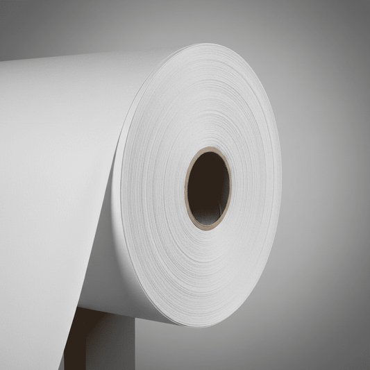 Blockout PVC Banner – Detailansicht des lichtundurchlässigen Materials mit Blockout-Schicht