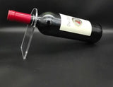 Acryl-Weinflaschenhalter Transparent – Moderner Flaschenständer im Schwebe-Design - Spy Werbetechnik