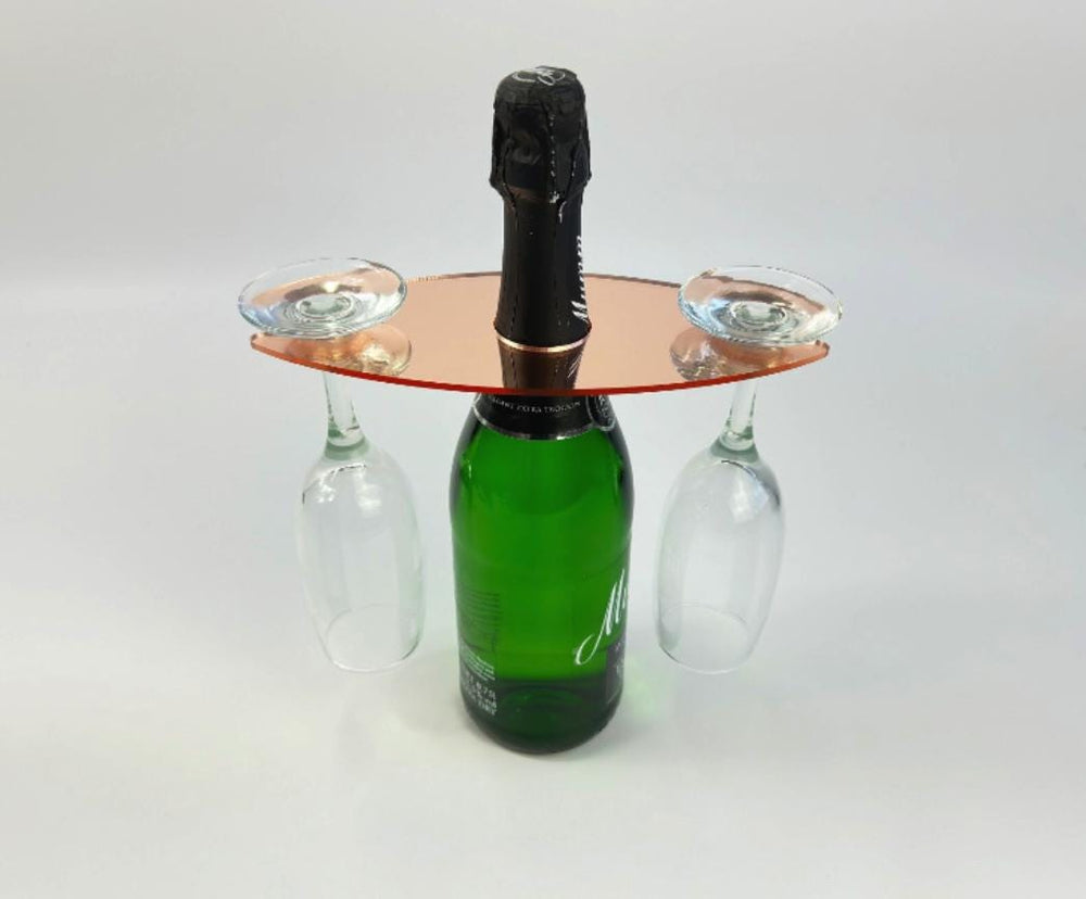 champagnerglas halter aus transparentem plexiglas eleganter acrylstander fur events hochzeiten