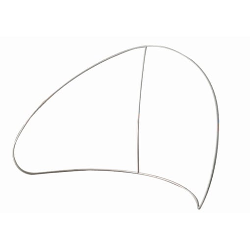 Click-System Messewand 3 m – gerade Textilwand in perspektivischer Seitenansicht mit stabilem Stand