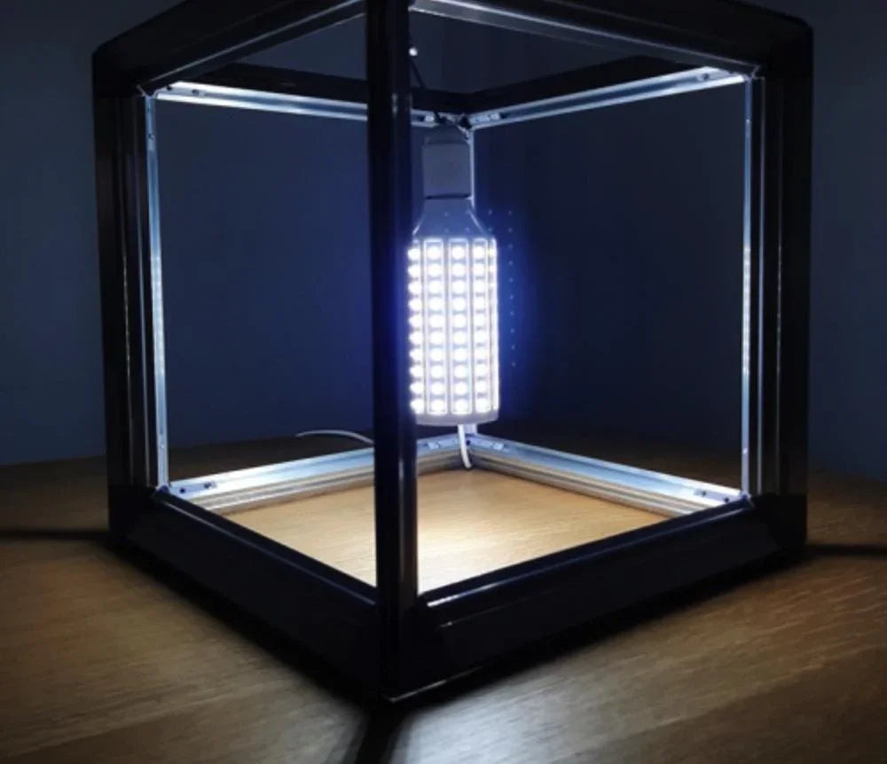 Customizable LED Light Cube – 40/60/80/100 cm – Backlit Fabric Sign, Exhibition Display, Portable Lightbox Cube - Spy Werbetechnik