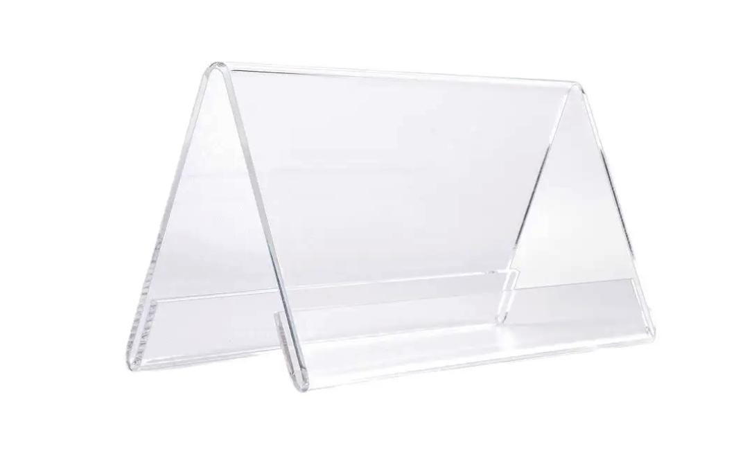 Acryl V-förmige Displayständer: A5/A6 Querformat Menühalter – 3er-Set - Spy Werbetechnik