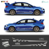 WRC Auto Seitenstreifen Aufkleber | 2er-Set – Detailansicht 2