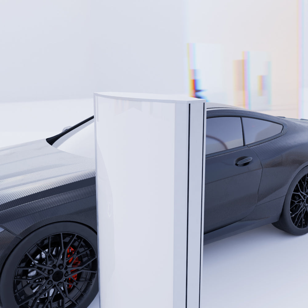 Doppelseitiges LED-Leuchtdisplay 80 × 160 cm – Montagemöglichkeit mit Aufhängung für Decke oder Wand