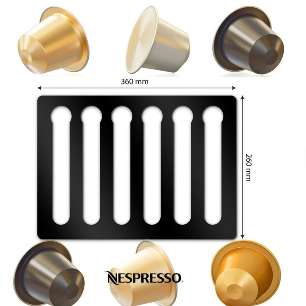 Nespresso Kapselhalter Handmade – Selbstklebend, platzsparend & stylisch (30 Pods) - Spy Werbetechnik