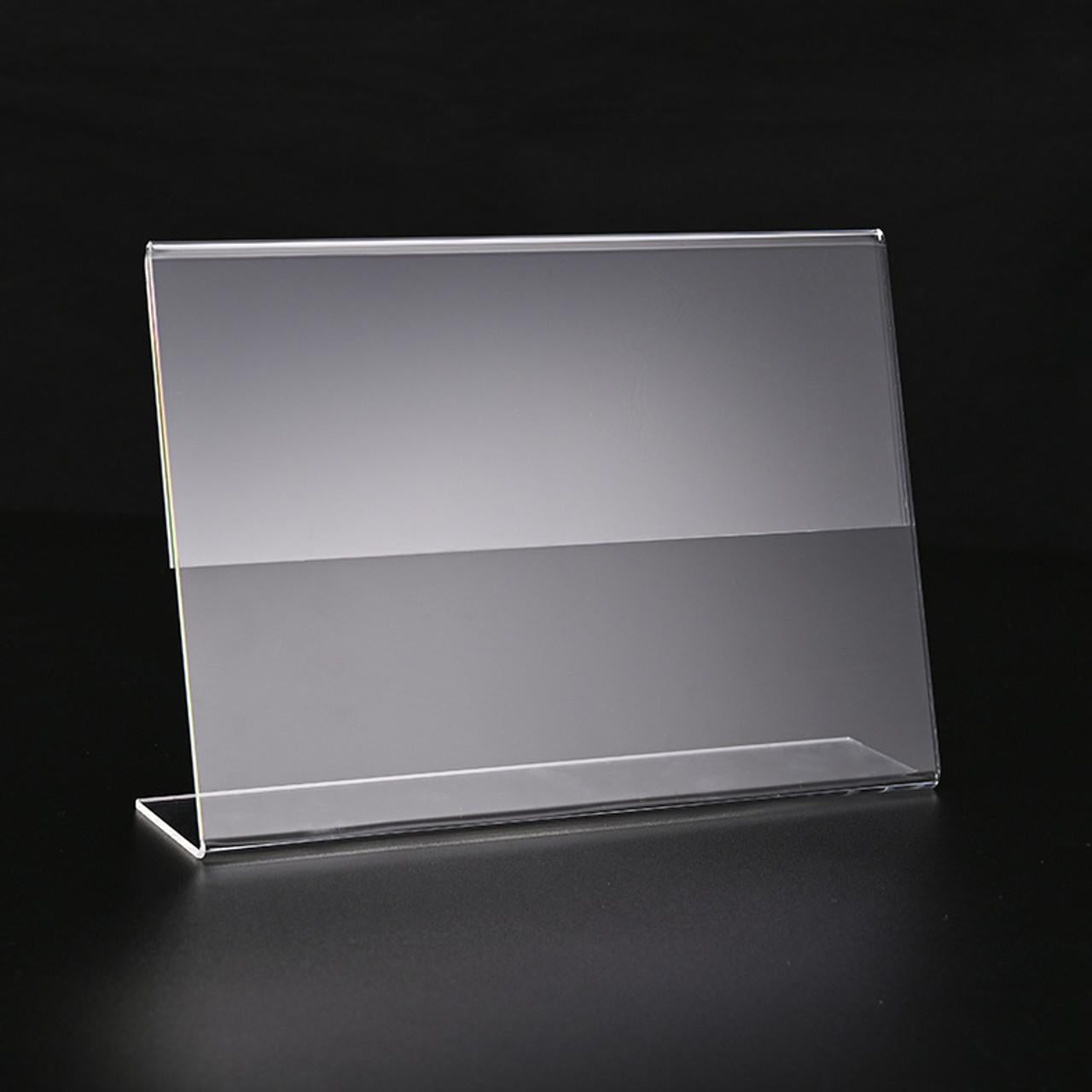 A4 Menühalter aus Acryl (Querformat) – L-Form, 3er-Set - Spy Werbetechnik