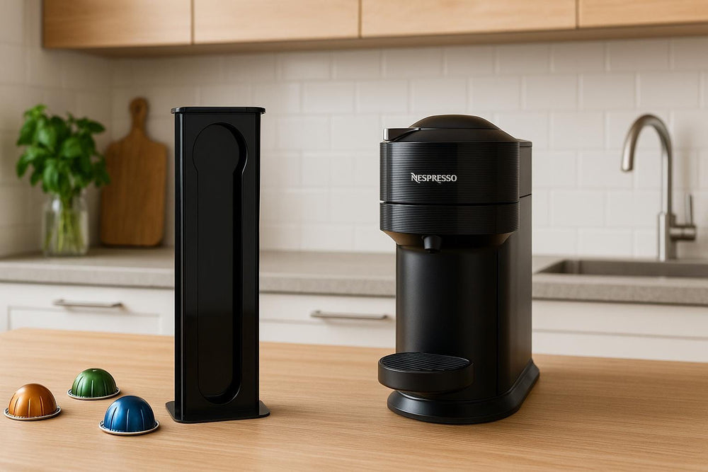 triangle coffee pod holder modern acrylic nespresso vertuo organizer