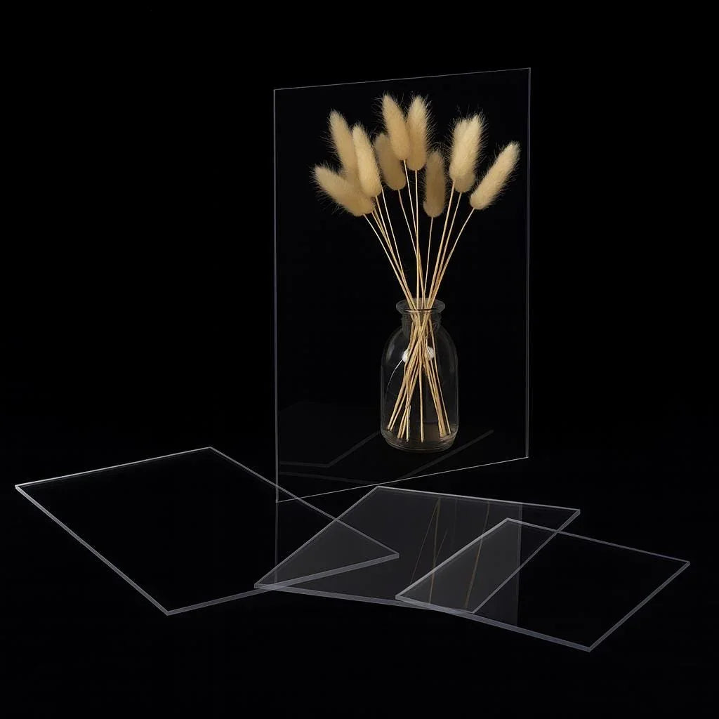 Transparente Acrylglasplatte PLEXIGLAS® | 3mm, 5mm, 8mm, 10mm | Benutzerdefinierte Zuschnittgrößen für Heimwerker, Handwerk & Heimprojekte, Lasergeschnitten - Spy Werbetechnik