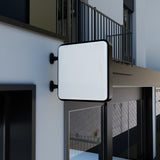 leuchtkasten quadratisch wandausleger doppelseitig beleuchtet 75 cm – Detail