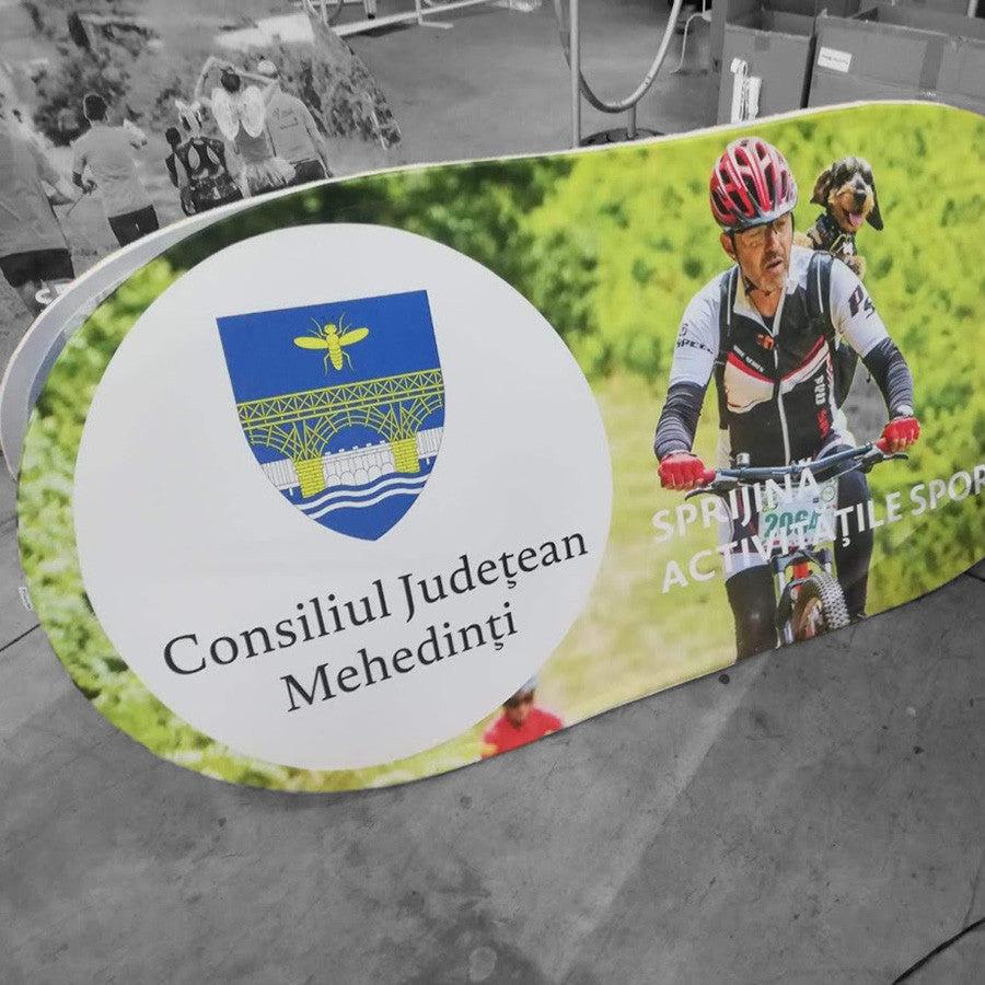 Pop-up Banner 200 x 100 cm – Werbebanner im Einsatz bei Event oder Messe, gut sichtbare Werbefläche