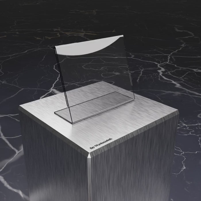 A4 Menühalter aus Acryl (Querformat) – L-Form, 3er-Set