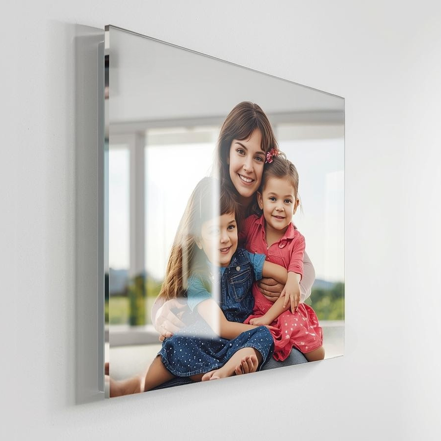 Premium Acryl Foto Druck – Personalisiertes Wandbild mit Transparenten Kanten - Spy Werbetechnik