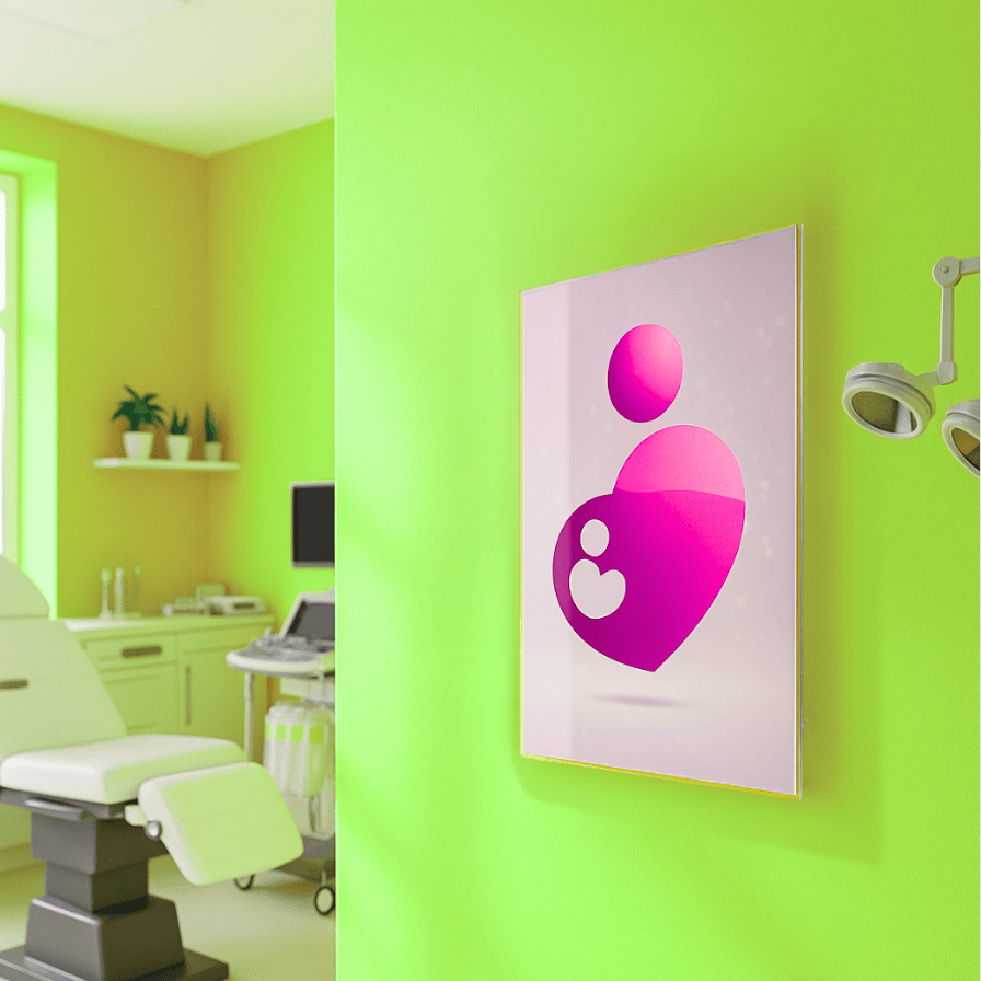 Acryl Wandbild Gynäkologie – Hygienische Praxis Dekoration aus 3 mm Plexiglas®